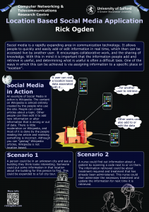 Location Based Social Media Poster Location Based Social Media Poster